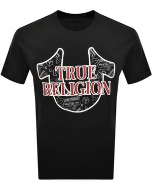 TRUE RELIGION Logo T Shirt - Black