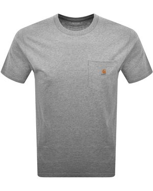 Carhartt Short Sleeved Pocket T Shirt - Grey