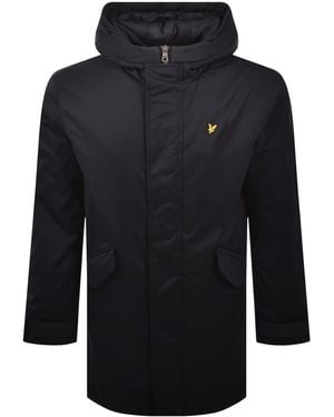 Lyle & Scott Padded Fishtail Parka Dark - Blue