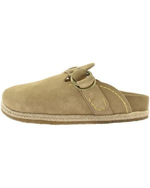Ralph Lauren Turbach Clog Sandals - Natural