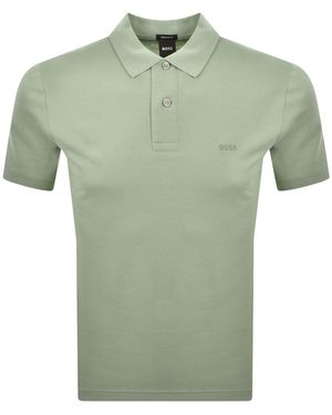 BOSS BUSINESS Boss Pallas Polo T Shirt - Green