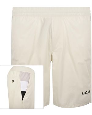 BOSS Boss Tennis Match Shorts - Natural