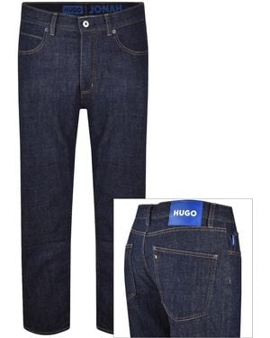 HUGO Jonah Straight Fit Jeans Dark - Blue