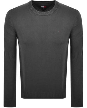 Tommy Hilfiger Flag Slim Fit Jumper - Grey