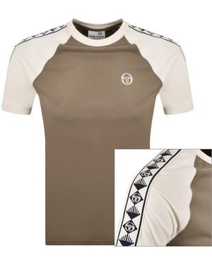Sergio Tacchini Ringer T Shirt - Natural