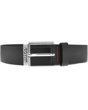 HUGO Gelio Leather Belt - Black