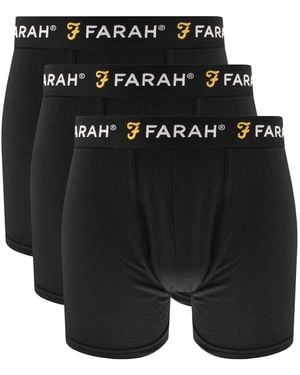 Farah Farah Saginaw 3 Pack Trunks - Black