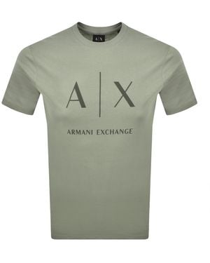 ARMANI EXCHANGE Slim Fit Crew Neck T Shirt - Green