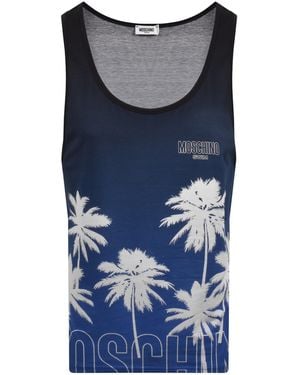 Moschino Swim Vest Top - Blue
