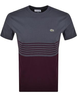 Lacoste Color Block T Shirt - Blue