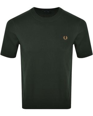 Fred Perry Knit T Shirt - Green