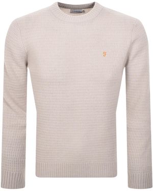 Farah Farah Allerton Knit Sweater Smoke - Gray
