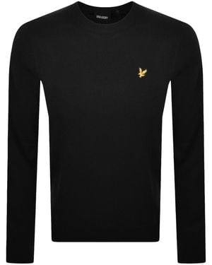 Lyle & Scott Cotton Merino Sweater - Black