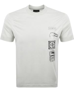 Armani Emporio Logo T Shirt - White