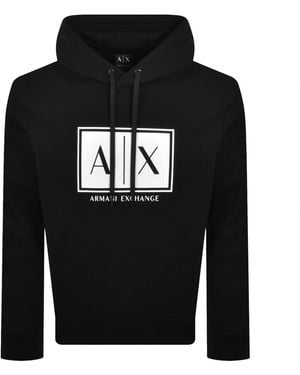 ARMANI EXCHANGE Logo Hoodie - Black