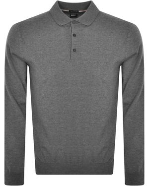 BOSS BUSINESS Boss Bonno Knit Jumper - Grey