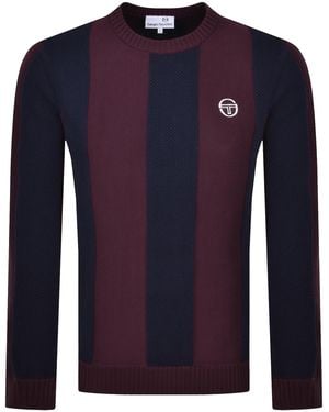 Sergio Tacchini Crew Neck Knit Jumper - Blue