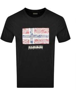 Napapijri S-Drapeau T Shirt - Black