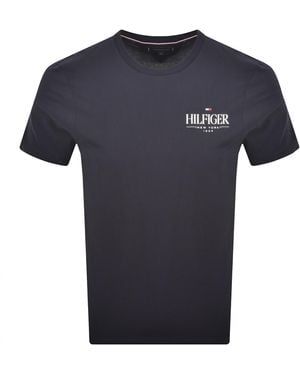 Tommy Hilfiger Stack T Shirt - Blue
