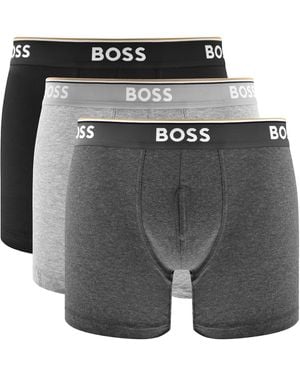 BOSS BUSINESS Boss Underwear 3 Pack Boxer Briefs - Grey