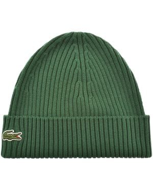Lacoste Knitted Beanie - Green