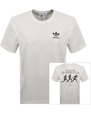 adidas Originals Running Graphic T Shirt - White