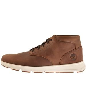 Timberland Parker Street Mid Lace Trainer - Brown