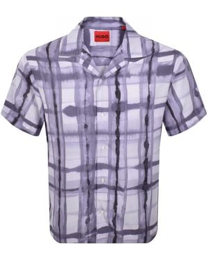 HUGO Espino Short Sleeve Shirt - Blue