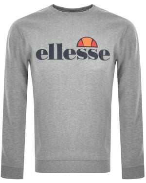 Ellesse Sl Succiso Crew Neck Sweatshirt - Gray