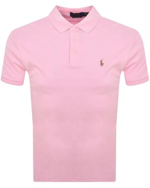 Ralph Lauren Custom Slim Fit Polo T Shirt - Pink