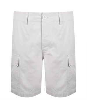 Pretty Green Bostall Cargo Shorts Stone - Grey