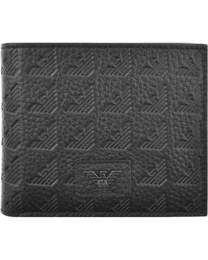 Armani Emporio Leather Bifold Wallet - Black