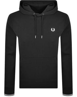 Fred Perry Tipped Hoodie - Black