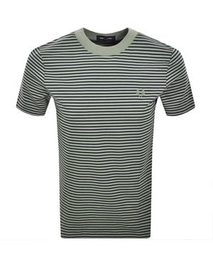 FRED PERRY☆ Fine Stripe T-Shirt HONEYCOMB ストライプ Fine Stripe T-Shirt - Honeycomb | Men's T-Shirts | Designer