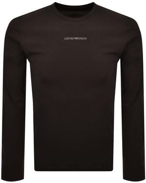 Armani Emporio Lounge T Shirt Choco - Black
