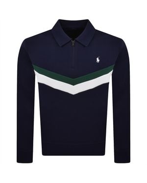 Ralph Lauren Quarter Zip Sweatshirt - Blue