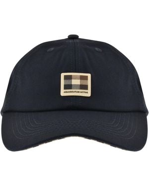 Aquascutum Badge Baseball Cap - Blue