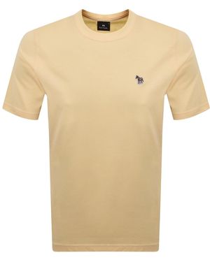 Paul Smith Short Sleeve Zebra T Shirt - Natural