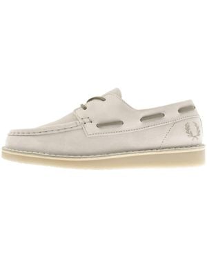 Fred Perry Meaden Suede Shoe - White