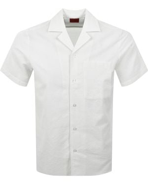 HUGO Ellino Straight Fit Shirt - White