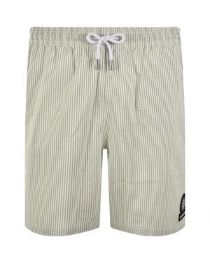 Sandbanks Seersucker Swim Shorts - Natural