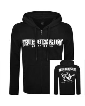 TRUE RELIGION Full Zip Hoodie - Black