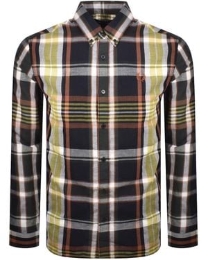 Fred Perry Madras Check Shirt - Black