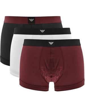 Armani Emporio Underwear 3 Pack Trunks - Multicolor