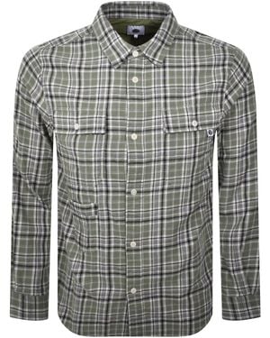 Pretty Green Thornley Check Shirt - Grey