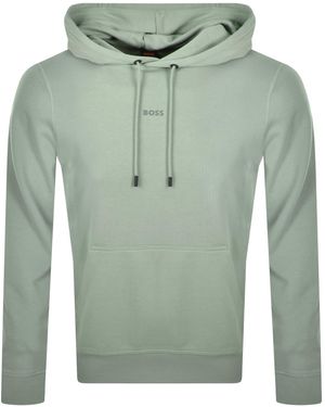 BOSS Boss Wesmall Pullover Hoodie - Green
