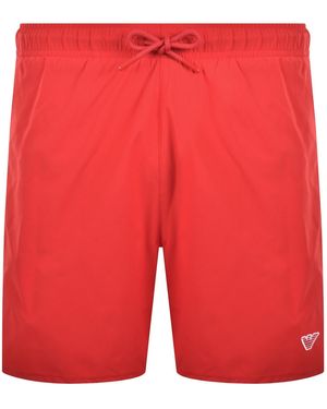Armani Emporio Boxer Swim Shorts - Red