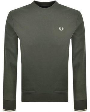 Fred Perry Crew Neck Sweatshirt - Green