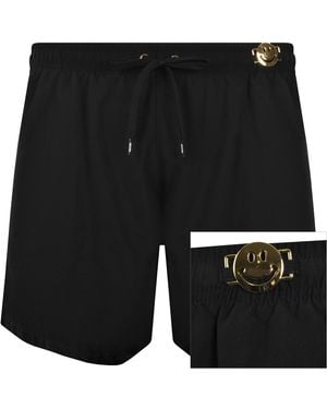 Moschino Smiley Swim Shorts - Black