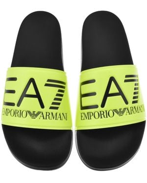EA7 Emporio Armani Beach Sliders - Yellow
